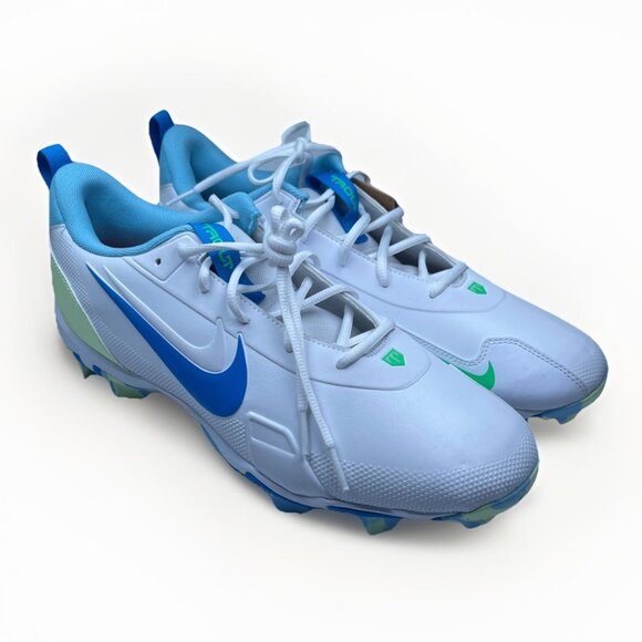 Nike Force Trout 9 Pro Baseball Cleats White Blue FB9728-101 Men’s Size 12 NEW - Picture 1 of 15